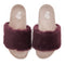 Snuggs Fuzzy Slipper Dark Red